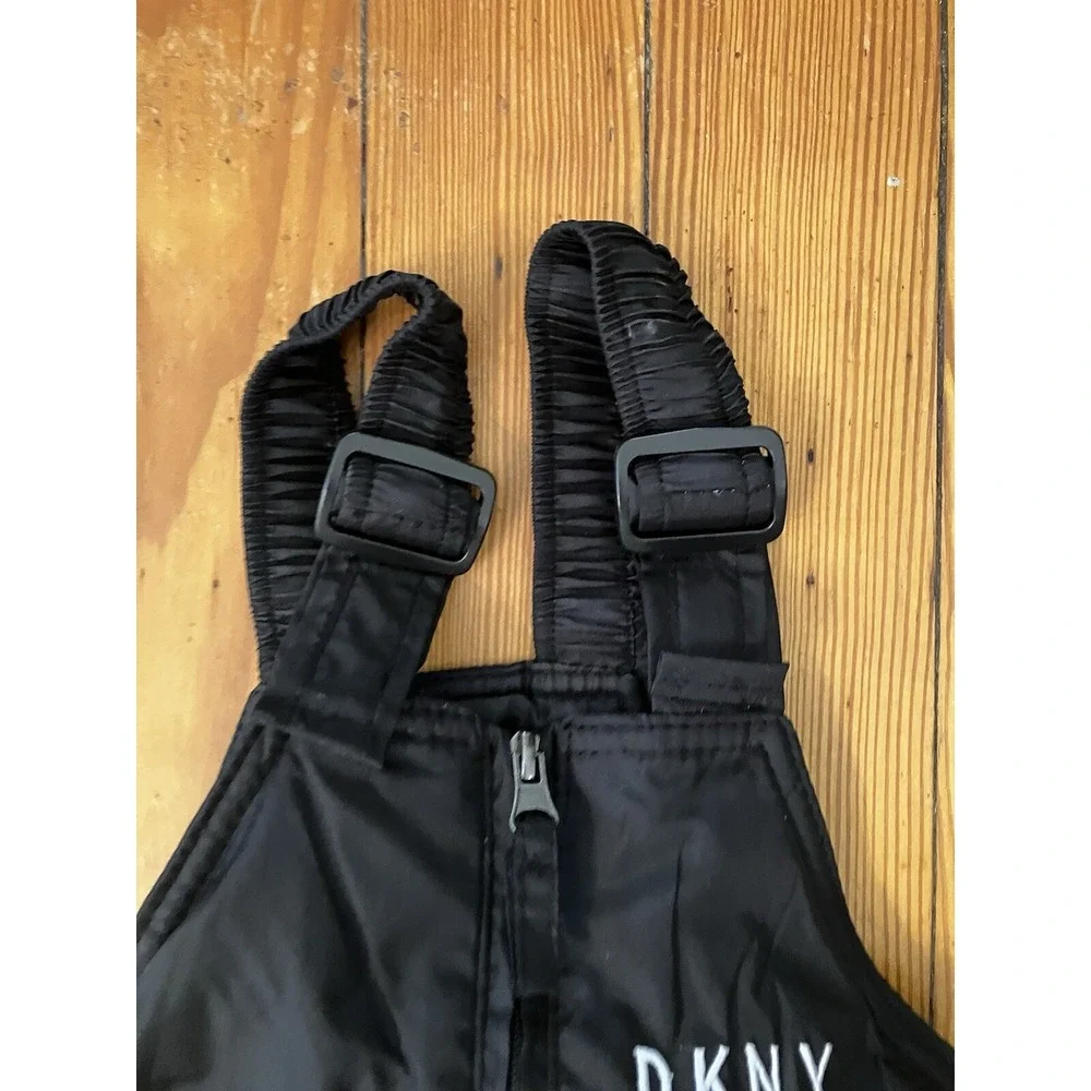 NWOT DKNY Toddler Kids Winter Snow‎ Bib Black Size 24m Ski